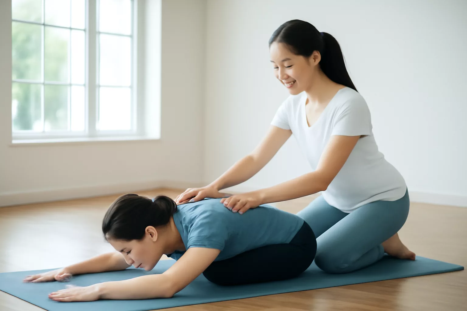 Phòng gym, yoga: trả lời giá gói tập và dẫn khách tới buổi tập thử